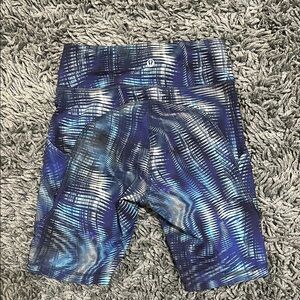 Lululemon Blue Patterned Shorts